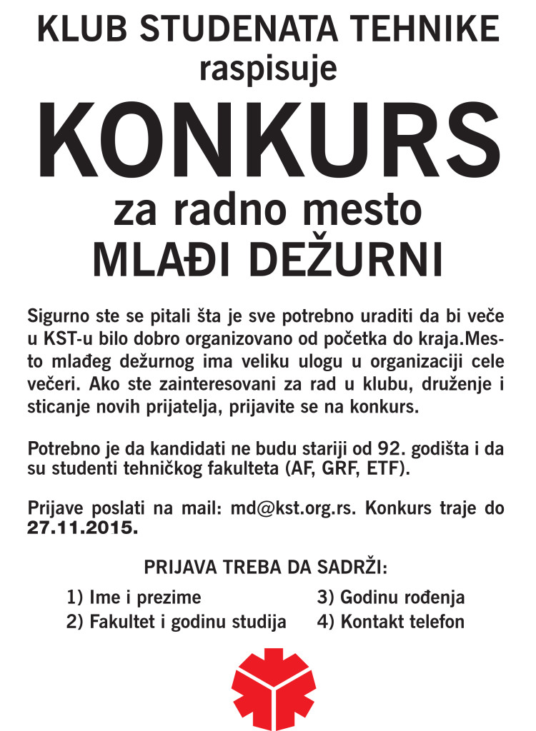 mlađi dežurni